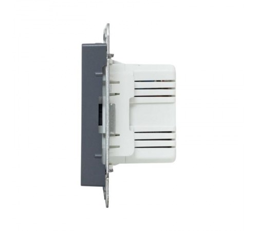 Механизм розетки USB-C - 2шт, графит Эпика  UP1-SOG-2USBC EKF