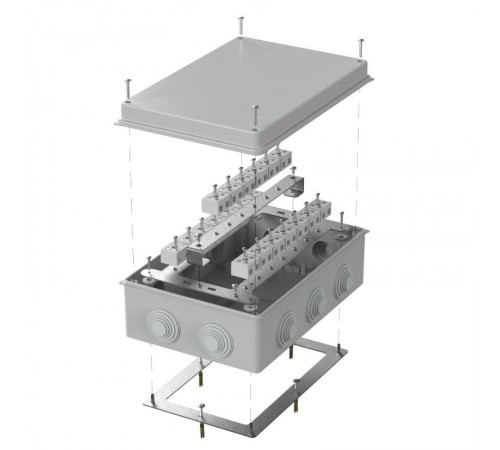 Коробка огнестойкая для о/п 40-0330-FR10.0-40 Е15-Е120 RAL7035 260х175х90 (7 шт/кор) серая  40-0330-7035-FR10.0-40  Промрукав