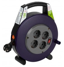 Удлинитель силовой BPx-4e-3x1-10m в закрытом корпусе с заземлением с выключателем 4 розетки 10м ПВС 3x1мм2 10А  Б0052927  ЭРА