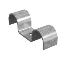 Скоба кабельная усиленная двойная 20 мм, толщ. 1,5 мм, гальван. цинк  СКУ-2-20-1,5-ЭЦ  OSTEC