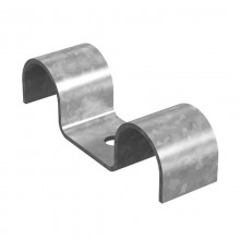 Скоба кабельная усиленная двойная 20 мм, толщ. 1,5 мм, гальван. цинк  СКУ-2-20-1,5-ЭЦ  OSTEC