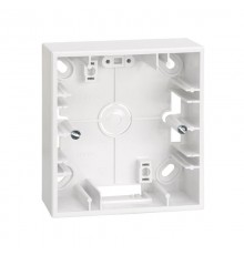 Simon 27 Монтажная коробка для накладного монтажа, 1 пост, 86х93х37мм, S27 Play, белый  2700751-030  Simon
