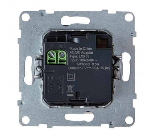 SUNO Зарядное устройство USB 2 выхода Тип А - Тип С Цвет "Белый"  721130  Legrand