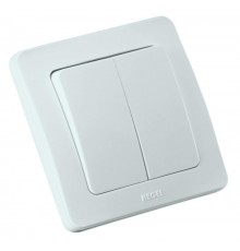 Выключатель скрытой установки, двухклавишный, цвет белый  ВС10-351  HEGEL