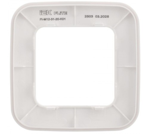 FLITE Artistic Рамка 1-ая РУ-1-А-ФлБ белый  FI-M12-31-20-K01  IEK