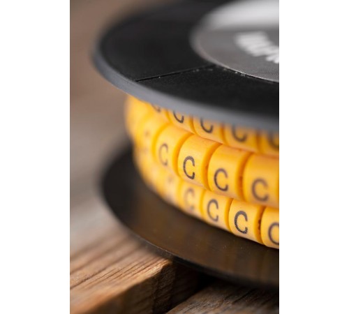 Маркер-кабельный 6,0кв.мм "C" (500шт.) (ЕС-3) EKF PROxima  plc-KM-6-C  EKF