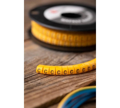 Маркер-кабельный 6,0кв.мм "C" (500шт.) (ЕС-3) EKF PROxima  plc-KM-6-C  EKF