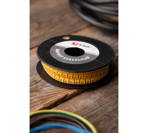 Маркер-кабельный 6,0кв.мм "C" (500шт.) (ЕС-3) EKF PROxima  plc-KM-6-C  EKF