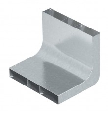 Вертикальный угол 90° кабельного канала EUK 250x38/3 секц. (сталь) (KV3 25038)  7400648  OBO Bettermann