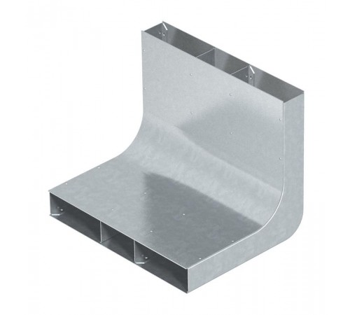 Вертикальный угол 90° кабельного канала EUK 250x38/3 секц. (сталь) (KV3 25038)  7400648  OBO Bettermann