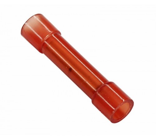 Соединительная гильза изолированная L-27.3 мм нейлон 0.5-1.5 мм (ГСИ(н) 1.5/ГСИ-н 0,5-1,5) красная  08-0717  REXANT