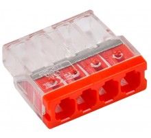 Строительно-монтажная клемма СМК 772-204 (4шт/упак) IEK  UKZ30-204-004  IEK 