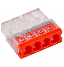 Строительно-монтажная клемма СМК 772-204 (4шт/упак) IEK  UKZ30-204-004  IEK 