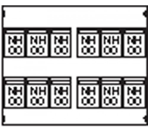Пластрон для 12 NH00 3ряда/4 рейки  AG85  ABB