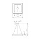 Светильник светодиодный Geometria Quadro SPO-161-W-40K-060 60Вт 4000К 5500Лм IP40 600*600*80 белый подвесной  Б0050582  ЭРА