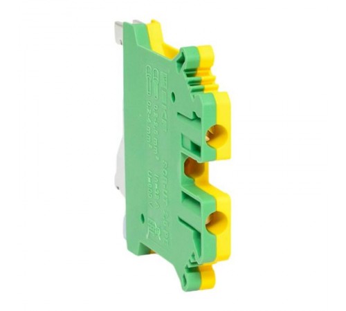 Клеммная колодка винтовая 2.5 UT земля scr-ut-2,5-pe  EKF