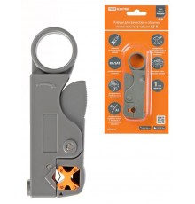 Клещи КЗ-К, зачистка коаксиального кабеля RG-58/59/6/SAT, регулируемые ножи, "МастерЭлектрик"  SQ1003-0203  TDM