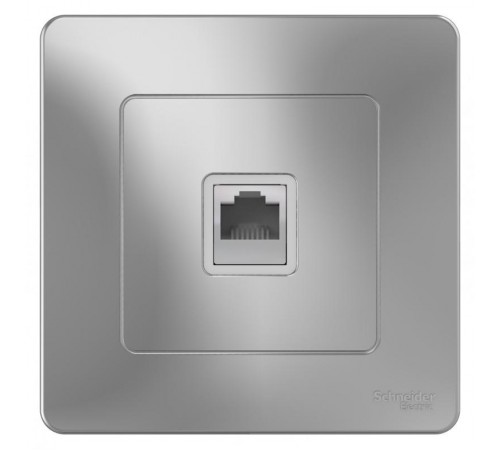 Blanca Алюминий С/У Розетка телефонная RJ11  BLNIS011003  SE