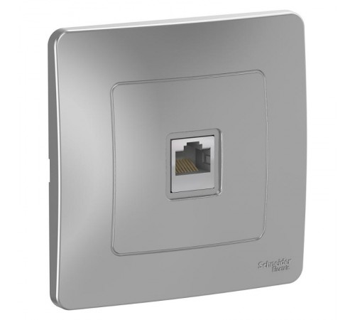 Blanca Алюминий С/У Розетка компьютерная RJ45  BLNIS045003  SE