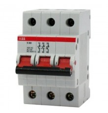 Рубильник 3 пол. E203r 80A рычаг красный  2CDE283001R0080  ABB