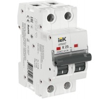 Выключатель автоматический двухполюсный M10N 2P K 25А 10кА ARMAT  AR-M10N-2-K025  IEK