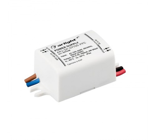 Блок питания ARJ-SP-09700-PFC (6W, 5-9V, 700mA) (Arlight, IP44 Пластик, 5 лет)  037438  Arlight