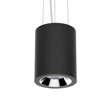 Светильник светодиодный DL-02 Tube подвесной 150х220 мм 55Вт 3000K 35° RAL9005 черный муар DALI  V1-R0-90391-30D01-2005530  VARTON