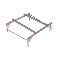 Опорная конструкция для установки оборудования TECHNORAPTOR 1500х1500 тип 2  KM-TR-SSEI-1500-1500-2  КМ - профиль