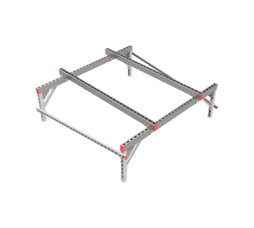 Опорная конструкция для установки оборудования TECHNORAPTOR 1500х1500 тип 2  KM-TR-SSEI-1500-1500-2  КМ - профиль