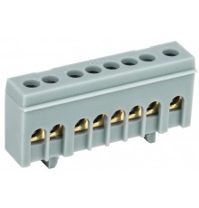 Шина L "фаза" в корпусном изоляторе на DIN-рейку ШНИ-6х9-8-К-Ср  YNN10-69-8KD-K02  IEK