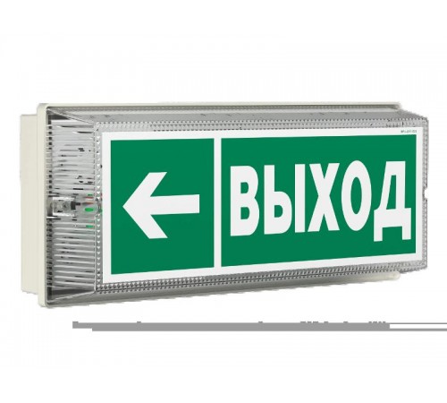 Указатель аварийный светодиодный UNIVERSAL BS-743-10x0,3 LED 3ч постоянный накладной IP65  a14476  Белый свет