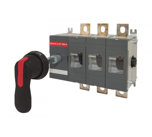 Рубильник ВНК-43-2 3П 1600А с выносной фронтальной ручкой управления и переходником 280 мм  SQ0744-0220  TDM