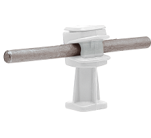 Держатель проводника круглого 6-8 мм прозрачный, высота 36 мм, пластик91006Ezetek