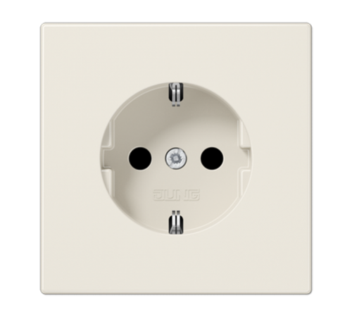 Штепсельная розетка SCHUKO 16А / 250В, пружинные зажимы; дюропласт; слоновая кость; LS990  LS1520  Jung