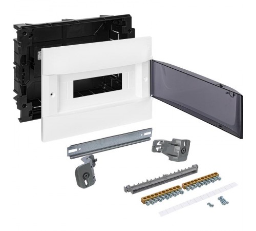 Practibox S Пластиковый щиток Встраиваемый 1X12 Дымчатая дверь  135551  Legrand