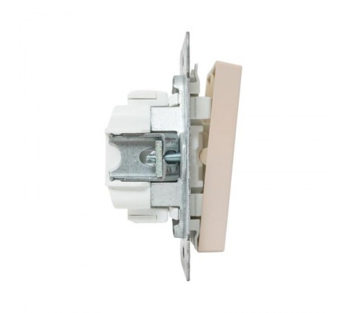 Механизм выключателя, двухклавишный, проходной, кремовый Эпика  UP1-SWI-21 EKF