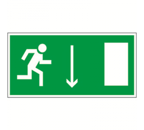 Пиктограмма (Пластина) Указатель двери эвакуационного выхода (прав.) BL-3015B.E09  a14587  Белый Свет