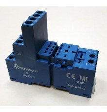 Розетка с винтовыми клеммами (с зажимной клетью) для реле 55.32, 55.34, таймера 85.02, 85.04; применяются модули 86.00, 99.02  94049SPA  Finder