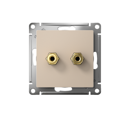 AtlasDesign Песочный АудиоРозетка 2-ая  ATN001287  SE
