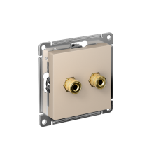 AtlasDesign Песочный АудиоРозетка 2-ая  ATN001287  SE
