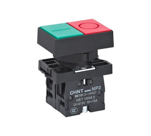 Двойная кнопка "Пуск-Стоп" NP2-EL8325 1НО+1НЗ AC230В IP40 (R)  574114  CHINT