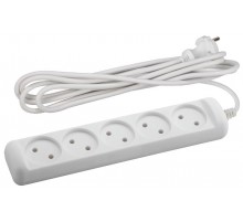 Удлинитель 5 гнезда 3м б/з U-5-3m ПВС  Б0028364  ЭРА