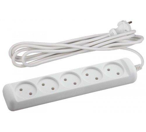 Удлинитель 5 гнезда 3м б/з U-5-3m ПВС  Б0028364  ЭРА