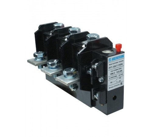 РТТ-326 П УХЛ4, 125А, 106,0 - 143,0А, 660В/50Гц, 1з+1р, ручной возврат, IP00, реле электротепловое токовое (ЭТ)  ET512152  Электротехник