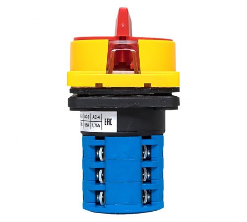 Переключатель кулачковый ПК-1-23 10А 3P "1-0-2" с блокировкой IP65  PROxima pk-1-23-10-a65 EKF