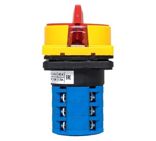 Переключатель кулачковый ПК-1-23 10А 3P "1-0-2" с блокировкой IP65  PROxima pk-1-23-10-a65 EKF