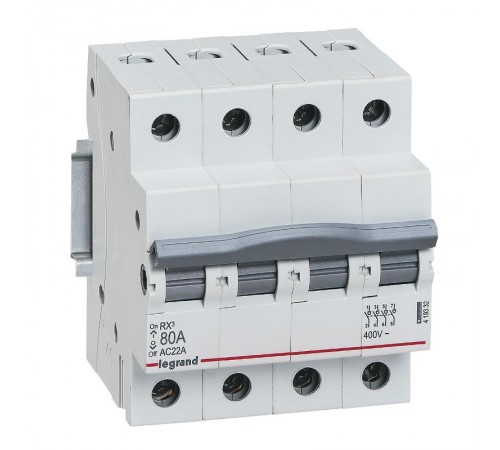 RX3 Выключатель-разъединитель 4П 80A  419332  Legrand
