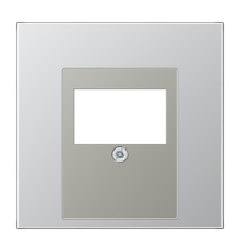 Крышка для ТАЕ и USB розеток, фиксация винтом; металл; алюминий; Aluminium  AL2969T  Jung