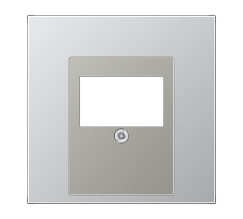 Крышка для ТАЕ и USB розеток, фиксация винтом; металл; алюминий; Aluminium  AL2969T  Jung