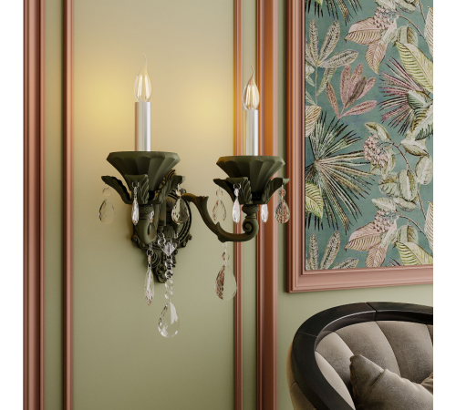 Лампа светодиодная Black LED Filament Свеча на ветру E14 7W 580lm 4100K step dimmable  104801207-S  Gauss